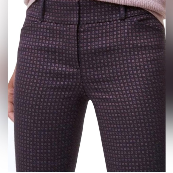 LOFT | NWOT JULIE SKINNY CROPPED ANKLE PANTS TEXTURED STRETCH POCKETS | SIZE 8 - Picture 5 of 12